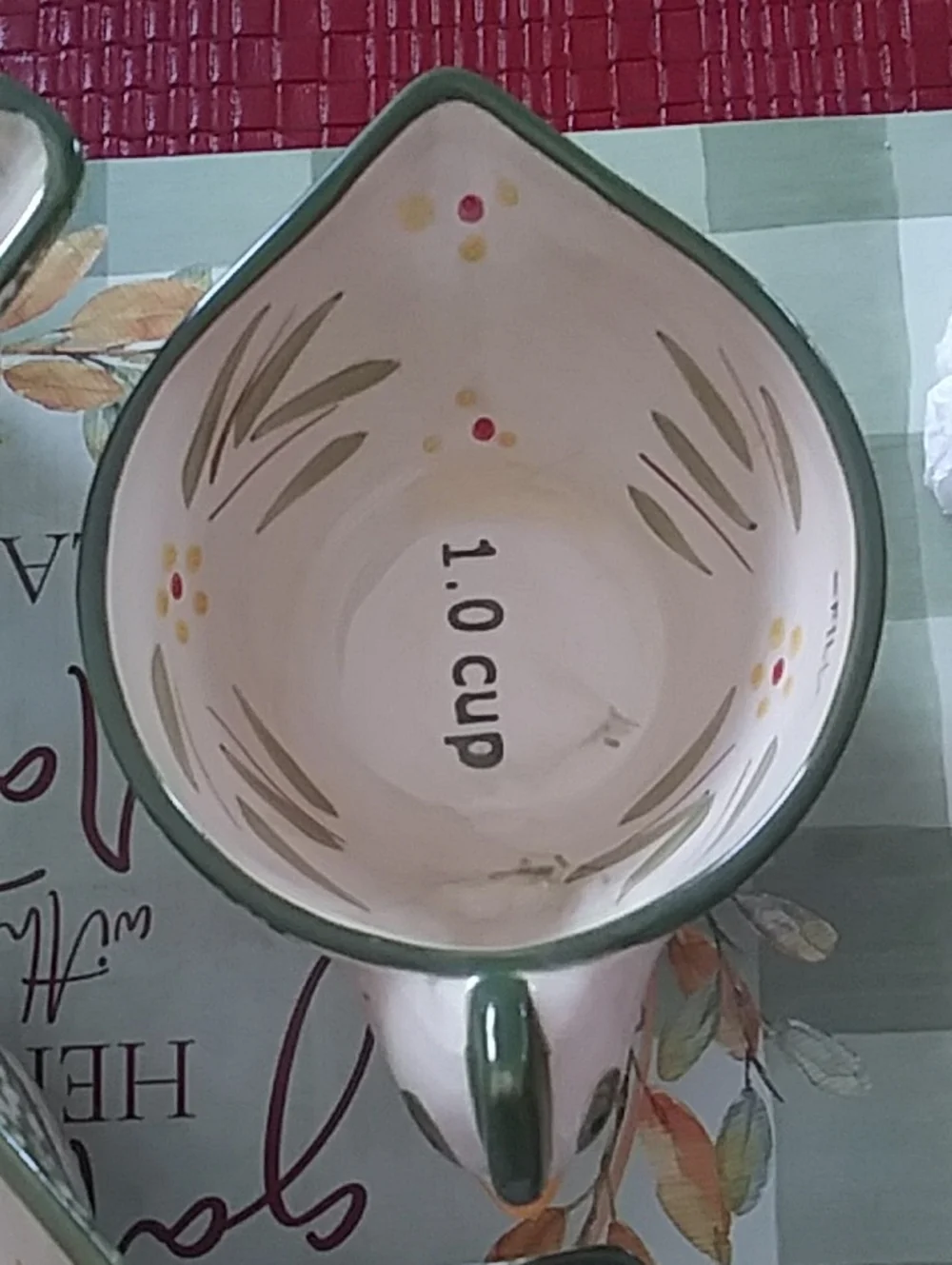 Temptations Old World Green Set Of Measuring Cups